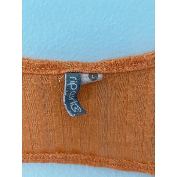 Womens Rip Curl Tank Top Orange Size L Pre Owned - Picture 4 of 4